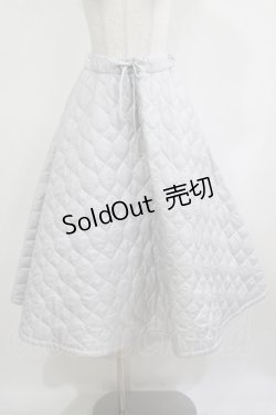画像1: Jane Marple Dans Le Salon / quilt skirt  グレー H-25-12-07-012-JM-SK-KB-ZH