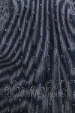 画像4: Jane Marple Dans Le Salon / ドビードットストライプスカート  ネイビー H-25-12-07-013-JM-SK-KB-ZH