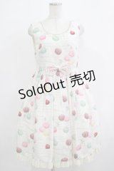 Leur Getter / Macaron Partyノースリーブワンピース M アイボリー H-25-12-07-015-LU-OP-KB-ZH