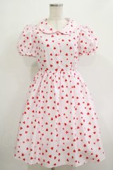 MILK / Dream ハート ワンピース  ピンク×チェリーレッドハート H-25-12-07-019-ML-OP-KB-ZT098