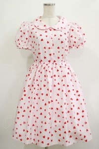 MILK / Dream ハート ワンピース  ピンク×チェリーレッドハート H-25-12-07-019-ML-OP-KB-ZT098
