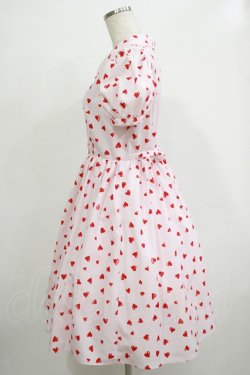 画像2: MILK / Dream ハート ワンピース  ピンク×チェリーレッドハート H-25-12-07-019-ML-OP-KB-ZH