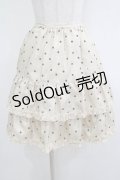 Leur Getter / ドットフロッキーティアードスカート M アイボリー H-25-12-07-020-LU-SK-KB-ZH