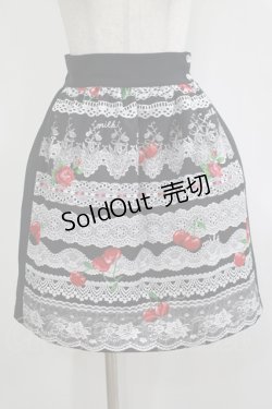 画像1: MILK / デコレーションLaceスカート  ブラックレース H-25-12-07-021-ML-SK-KB-ZH