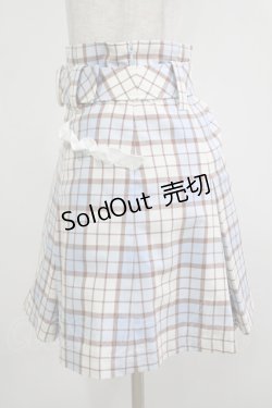 画像2: MILK / GIRL POPSスカート  サックスチェック H-25-12-07-022-ML-SK-KB-ZH
