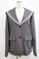 Candy Stripper / SAILORジャケット M グレー H-25-12-07-027-PU-JA-KB-ZH