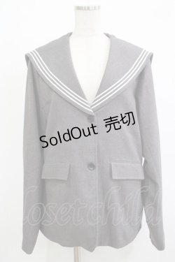 画像1: Candy Stripper / SAILORジャケット M グレー H-25-12-07-027-PU-JA-KB-ZH