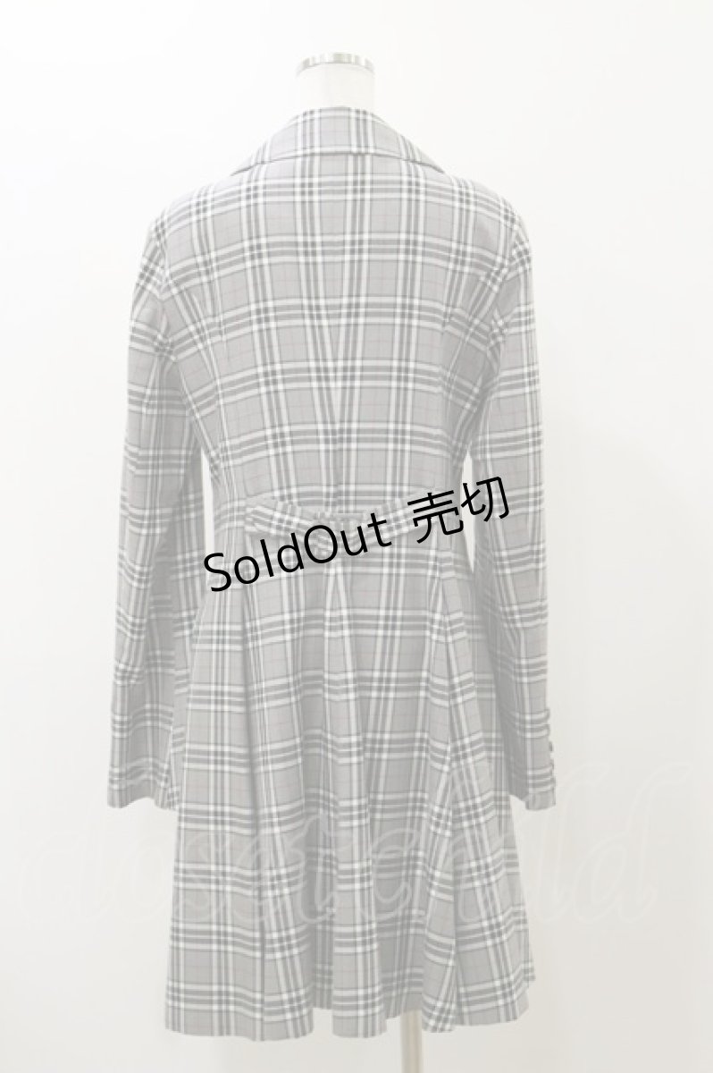 画像2: ATELIER BOZ / チェックローランドジャケット  グレー H-25-12-08-069-EL-JA-KB-ZH (2)