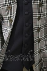 画像4: ATELIER BOZ / チェックローランドジャケット  グレー H-25-12-08-069-EL-JA-KB-ZH (4)