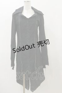 Na+H / ダメージガーゼジャケット  黒 H-25-12-08-070-PU-JA-KB-ZH