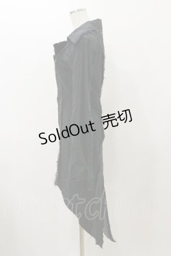 画像3: Na+H / ダメージガーゼジャケット  黒 H-25-12-08-070-PU-JA-KB-ZH