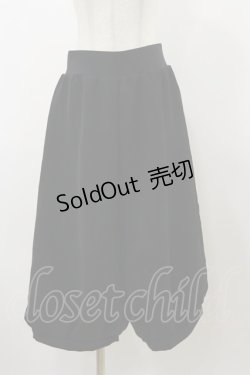 画像1: Na+H / scパンツ  ブラック H-25-12-08-071-PU-PA-KB-ZH