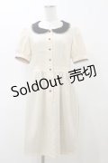 MILK / マドモアゼルLULUワンピース  ベージュ×ブラック H-25-12-08-075-ML-OP-KB-ZH