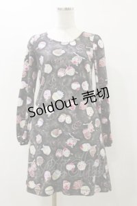 MILK / アフタヌーンカップケーキワンピース  スモークブラック H-25-12-08-076-ML-OP-KB-ZH