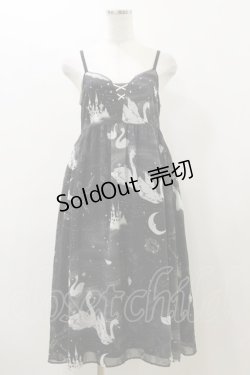 画像1: MILK / スワンレイクソワレ  ブラック×ホワイトスワン H-25-12-08-079-ML-OP-KB-ZH