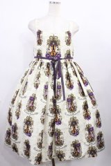 Enchantlic Enchantilly / ヴィオレッタへ捧ぐヴァイオリンジャンパースカート おおきいサイズ アイボリー H-25-12-08-1001-LO-OP-NS-ZH