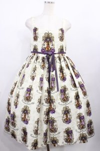 Enchantlic Enchantilly / ヴィオレッタへ捧ぐヴァイオリンジャンパースカート おおきいサイズ アイボリー H-25-12-08-1001-LO-OP-NS-ZH