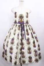 画像1: Enchantlic Enchantilly / ヴィオレッタへ捧ぐヴァイオリンジャンパースカート おおきいサイズ アイボリー H-25-12-08-1001-LO-OP-NS-ZH (1)