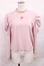 画像1: Lolime by mellfy memory / Mary rose ハイネックカットソー M PINK H-25-12-08-1029-LO-TO-NS-ZH (1)