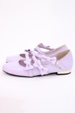 画像2: Angelic Pretty / お散歩リボンシューズ M ラベンダー H-25-12-08-1034-AP-SH-NS-ZH (2)