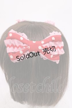 画像2: Angelic Pretty / カラフルドロップリボンコーム  アカ/ピンク H-25-12-08-1039-AP-AC-NS-ZH