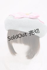 Angelic Pretty / Cuteストライプリボンサマーベレー  サックス H-25-12-08-1040-AP-AC-NS-ZH