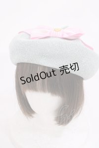 Angelic Pretty / Cuteストライプリボンサマーベレー  サックス H-25-12-08-1040-AP-AC-NS-ZH