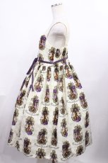 画像2: Enchantlic Enchantilly / ヴィオレッタへ捧ぐヴァイオリンジャンパースカート おおきいサイズ アイボリー H-25-12-08-1001-LO-OP-NS-ZH (2)