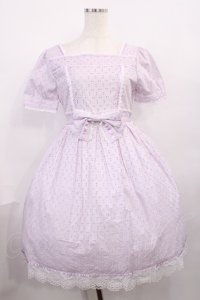 BABY,THE STARS SHINE BRIGHT / Innocent Ribbon Lace オードリーワンピース Free ラベンダー H-25-12-08-1008-BA-OP-NS-ZH