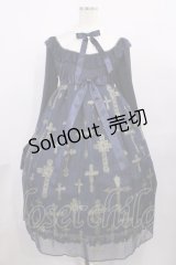 Angelic Pretty / Holy Rosaryワンピース Free ネイビー H-25-12-08-1010-AP-OP-NS-ZH