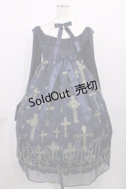 画像1: Angelic Pretty / Holy Rosaryワンピース Free ネイビー H-25-12-08-1010-AP-OP-NS-ZH