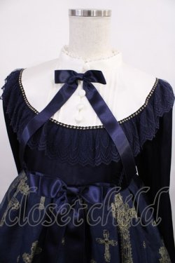 画像4: Angelic Pretty / Holy Rosaryワンピース Free ネイビー H-25-12-08-1010-AP-OP-NS-ZH