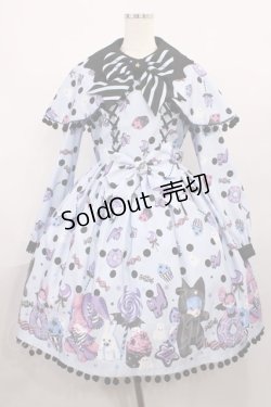 画像1: Angelic Pretty / Happy Treat Partyワンピース Free サックス H-25-12-08-1011-AP-OP-NS-ZH