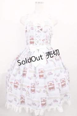 画像1: metamorphose / Disney Alice in Wonderlandジャンパースカートセット 1（通常サイズ） サックス H-25-12-08-1002-ME-OP-NS-ZH