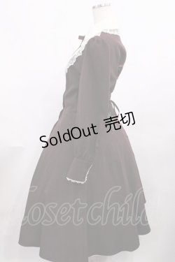 画像2: Innocent World / 丸衿ヨークワンピース L ボルドー H-25-12-08-1019-IW-OP-NS-ZH