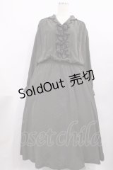 INGEBORG / ドットリボンワンピース Free ブラック H-25-12-08-1020-LO-OP-NS-ZH