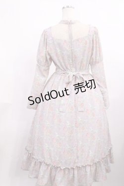 画像2: Kurumi Collaboration / 花柄クラシカルワンピース L ラベンダー H-25-12-08-1021-LO-OP-NS-ZH