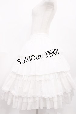 画像2: Hoshibako Works / アイシング・フリル パニエボリュームスカート FREE ホワイト H-25-12-08-1026-LO-SK-NS-ZH