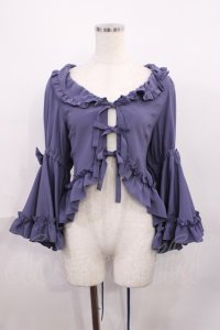 metamorphose / フリル姫袖ボレロ サイズ1 ブルーグレー H-25-12-08-1028-ME-TO-NS-ZH