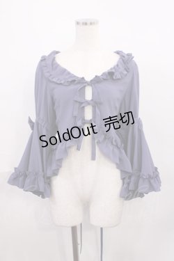 画像1: metamorphose / フリル姫袖ボレロ サイズ1 ブルーグレー H-25-12-08-1028-ME-TO-NS-ZH
