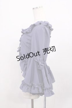 画像2: metamorphose / フリル姫袖ボレロ サイズ1 ブルーグレー H-25-12-08-1028-ME-TO-NS-ZH