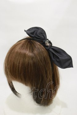 画像1: MILK / リボンカチューシャ  ブラック H-25-12-08-015-ML-AC-KB-ZH