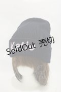 Katie / RIB LOGO watch cap  ブラック H-25-12-08-018-LO-AC-KB-ZH