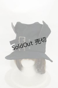 Na+H / ベルトハット  ブラック H-25-12-08-021-PU-AC-KB-ZH