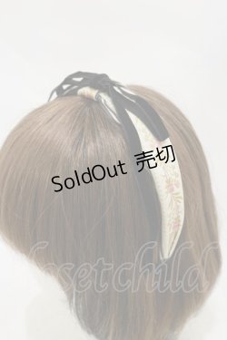 画像1: MorunxMuunaStoik / Rose garlandカチューシャ  黒 H-25-12-08-003-EL-AC-KB-ZH