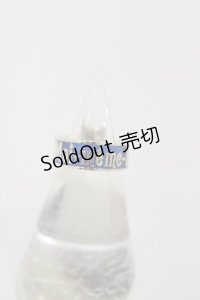 Moi-meme-Moitie / M-m-Mロゴリング 5号 シルバー×ブルー H-25-12-08-032-MO-AC-KB-ZH