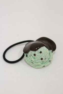 画像1: Q-pot. / Sauced Mint Chocolate Ice Creamヘアゴム  ミントチョコ H-25-12-08-034-QP-AC-KB-ZH