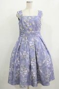 Forest Wardrobe（海外ロリータブランド） / 森林のかご2.0 花柄ワンピース L 小バラ（紫） H-25-12-09-001-LO-OP-NS-ZH