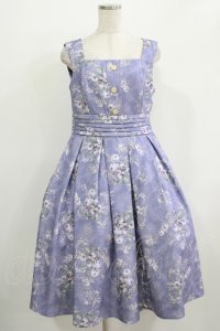 Forest Wardrobe（海外ロリータブランド） / 森林のかご2.0 花柄ワンピース L 小バラ（紫） H-25-12-09-001-LO-OP-NS-ZH