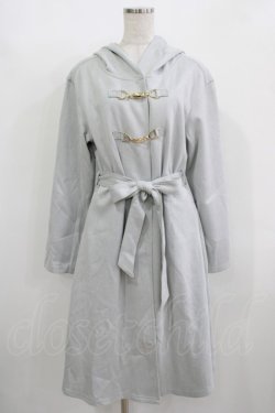 画像1: axes femme / ビット付きフードコーディガン Free サックス H-25-12-09-028-AX-TO-NS-ZH